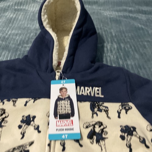 "Marvel Super Hero's" | Kids Plush Full Zip Fleeced Sweater Hoodi Size: 4T, 5, 7 - Picture 4 of 15
