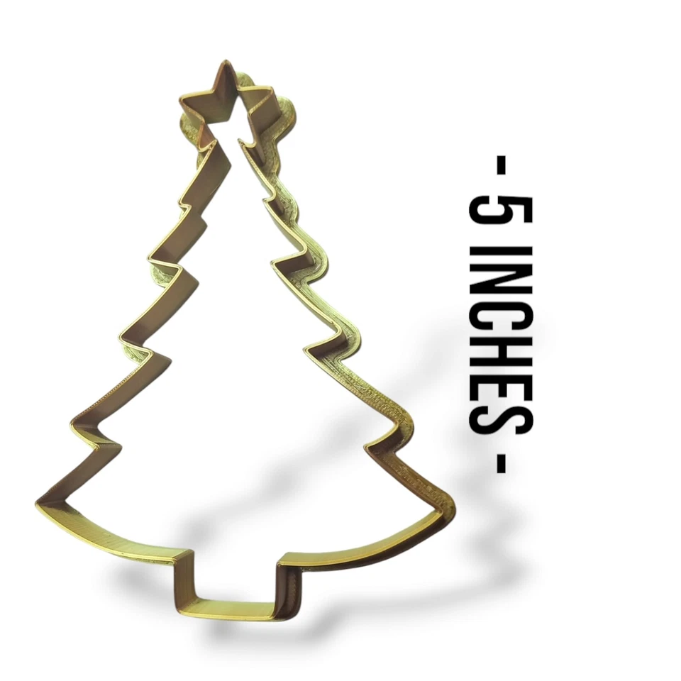 Cortadores de galletas de Navidad de 5 piezas - reno, árbol, bastón, muñeco de nieve, hombre de pan de jengibre Foto 3 de 3