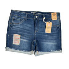 NWT Hippie Girl Youth Girls Denim Jean Cut Off Regular Rise Shorts - Size 14