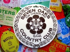 vtg - PGA Golf Bag Tag - SEVEN OAKS COUNTRY CLUB cc