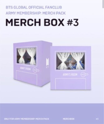 Official BTS ARMY ROOM Membership Merch Box 3 Full Set K-POP
