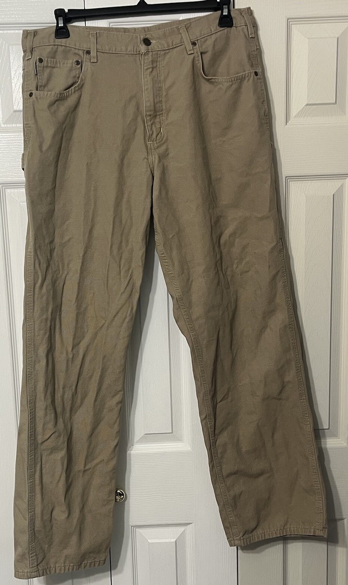 Carhartt B159 GKH Loose Fit Canvas Carpenter Work Pants Wide Leg