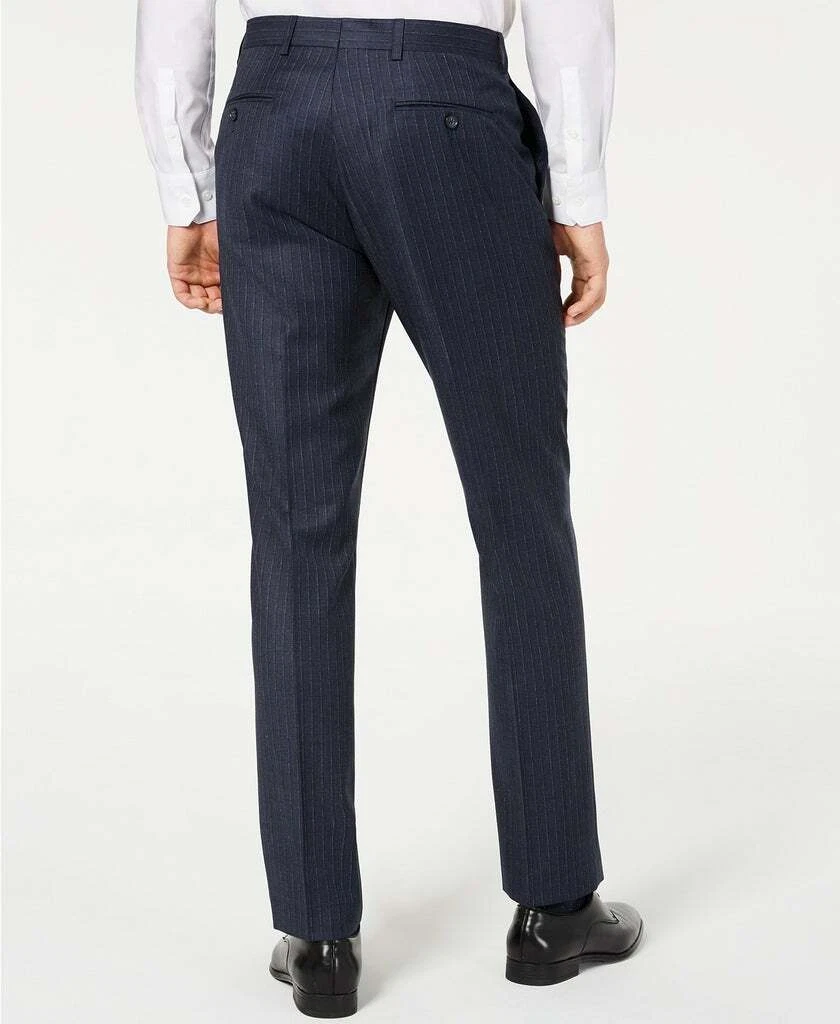 NEW DKNY Men s Slim Fit Stretch Navy Blue Pinstripe Suit Pants
