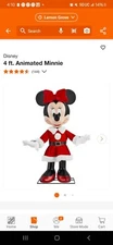 Disney 4 ft. Animated Holiday Minnie Mouse Home Depot Christmas *SAME DAY SHIP*