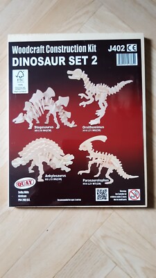 Modellbausatz Dino Set 2 Von Quay Woodcraft 4 Dinos