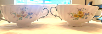 2 Royal Doulton Arcadia Cream Soup Bowls (Older Version)