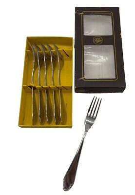 Tilja Set Of 6 Stainless Steel Dessert Forks 9-604 Original Box