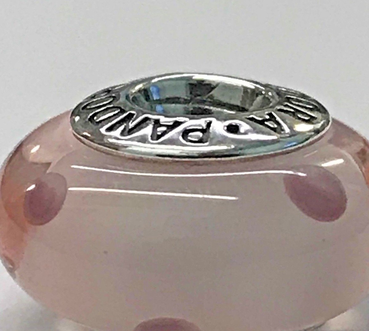 PANDORA | PINK POLKA DOTS MURANO CHARM ✪NEW✪ 790618 RARE RETIRED