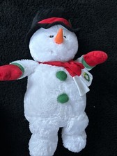 Large Plush Snowman New