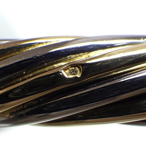 Vintage Van Cleef & Arpels 18k Two Tone Gold Twisted Rope Gold Bangle Bracelet - Picture 6 of 9