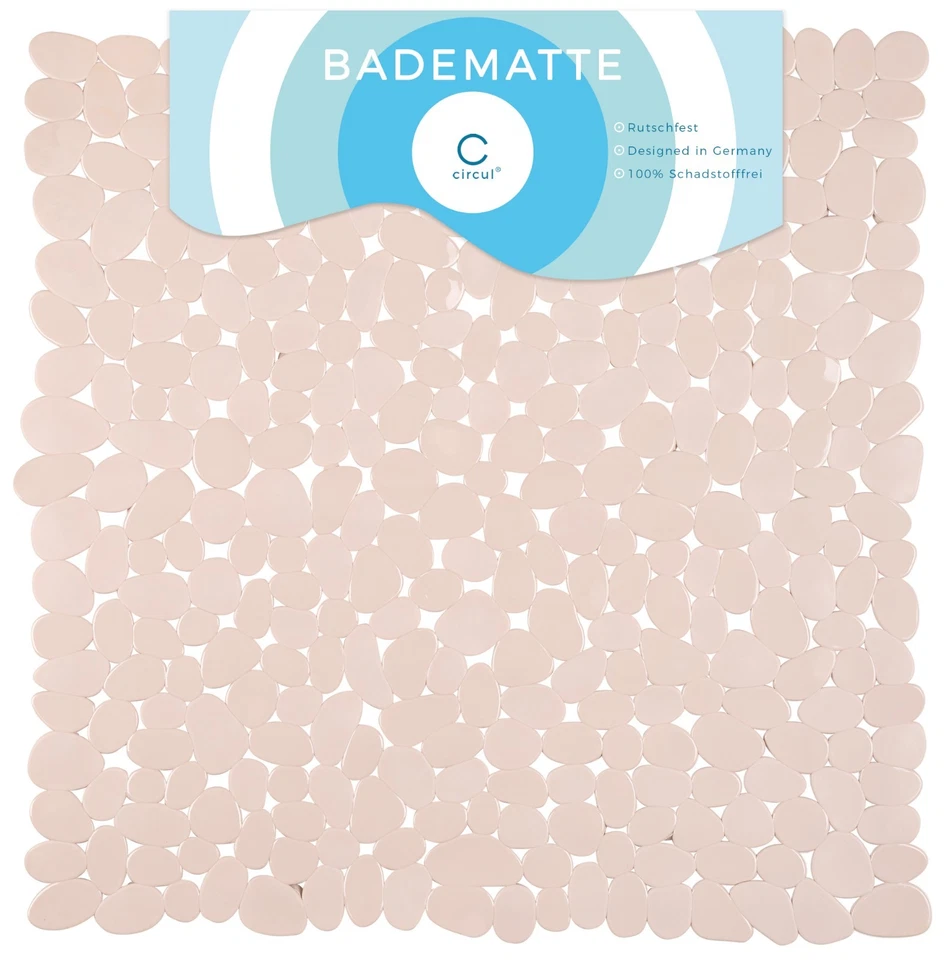 Circul 53 x 53 cm Creme Duscheinlage Duschwanne Dusche Anti Rutsch Matte  - Bild 2 von 4