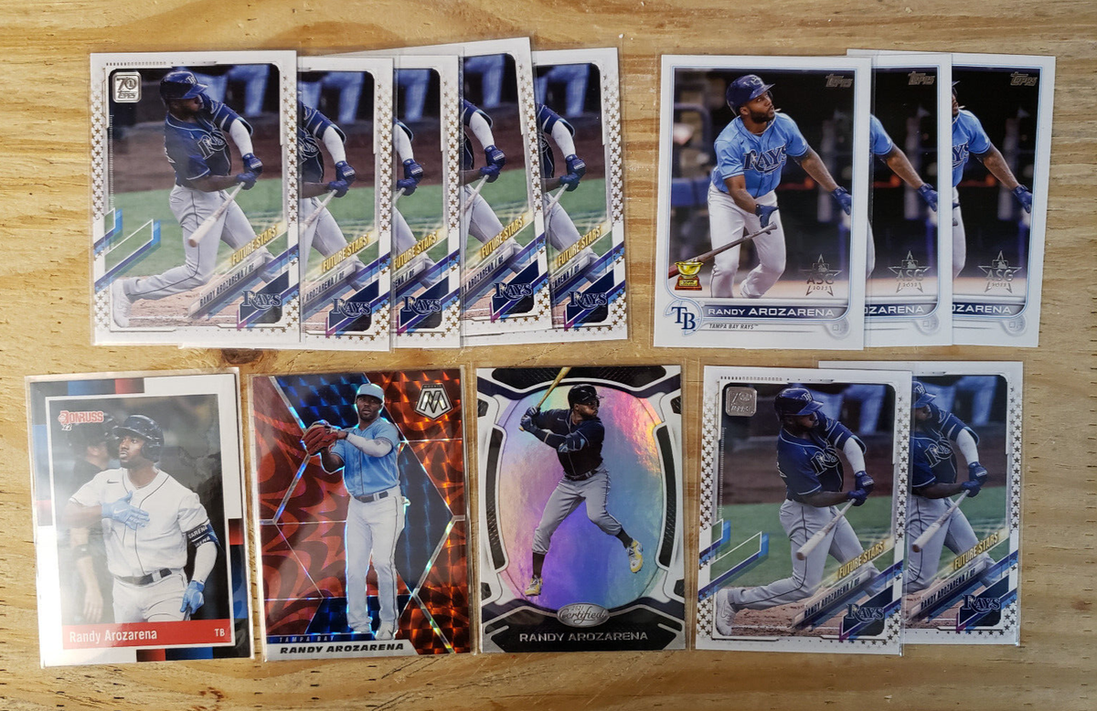 2021 AL新人賞のランディーアロサレーナRC AUです。 Randy Arozarena 13 ct lot w/ 2021 Mosaic Red leaf certified Topps