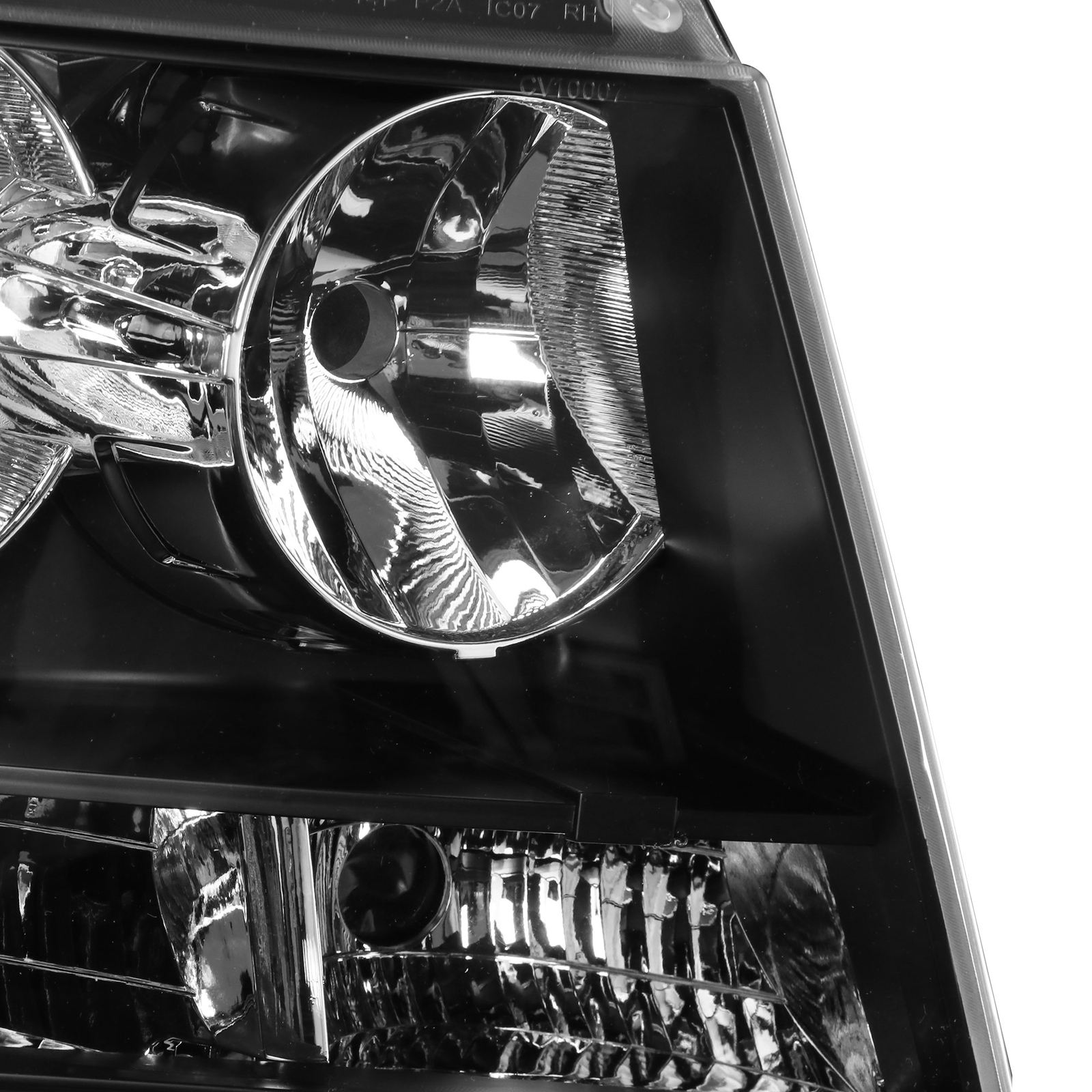 Pair Black Housing Headlights Assy For 20072014 Chevy Suburban 1500