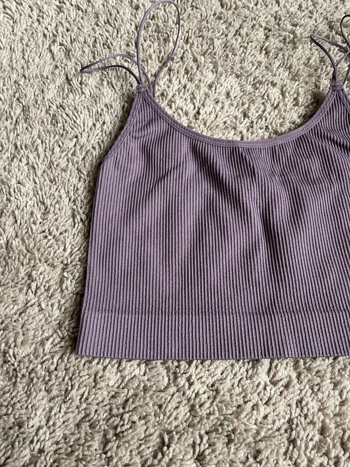 Camiseta sin mangas Sunday Best para mujer sin costuras en púrpura malva talla MEDIANA Foto 2 de 4