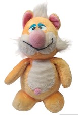 VINTAGE DAN BRECHNER 14"ORANGE KITTY CAT YARN MOUTH STUFFED ANIMAL PLUSH TOY