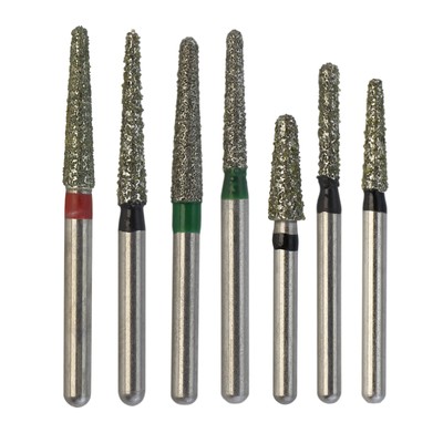 Dental Diamond Burs FG Flat Round End Taper Cylinder Super Coarse High Speed 856