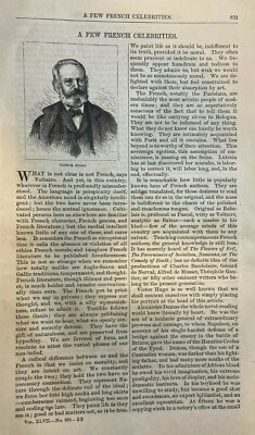 1873 French Celebrities Victor Hugo Alexandre Dumas Gustave Dore George Sand