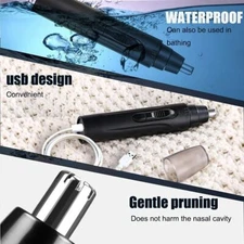 Electric Nose Hair Clipper Eye Brow and Ear Rechargeable