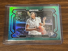 2024 Prizm Draft Picks Kamilla Cardoso RC #59 Variation Green Prizm Chicago Sky