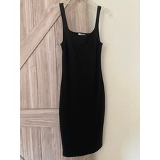 Zara jersey knit tank dress, medium black