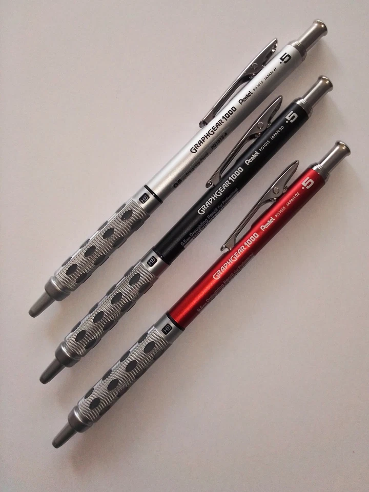 Pentel Druckbleistift GraphGear 1000 0,5 mm 3 Farbvarianten Bleistift PG1015