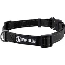 Drop Collar Reflective Nylon Dog Collar with Patent Pending Upright Leash Connec