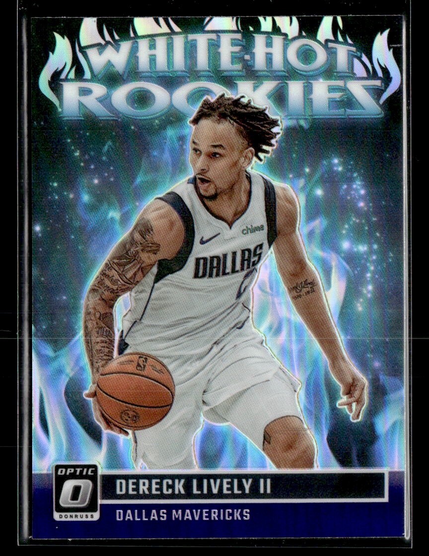 2023 Panini Donruss Optic Dereck Lively II #8 White Hot Rookies Purple Rookie RC
