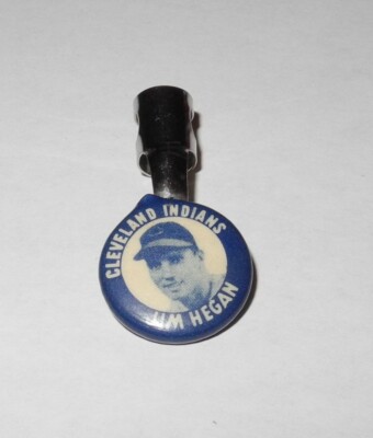 1951 Baseball Cleveland Indians Celluloid Pencil Clip Pin Button Coin Jim Hegan
