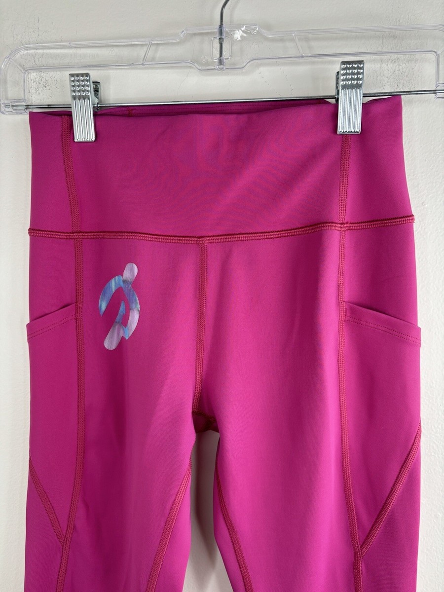 Peloton Womens Activewear Leggings Small Pink High Rise Full - Main Image