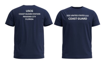 PANAMA CITY COAST GUARD STATION*FLORIDA*2-SIDED PERFORMANCE POLYESTER SHIRT