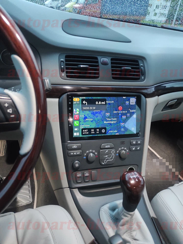 9" Carplay Android 13 For 1999 2000-2005 2006 Volvo S80 Radio GPS Navi FM Foto 3 de 4