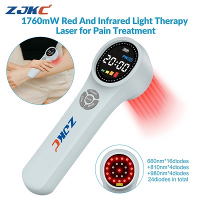 ZJKC 1760mW LLLT Low Level Laser Therapy Cold Laser for Pain Back Neck Joint