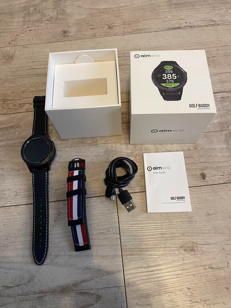 Golf Buddy Aim W10 GPS Watch Scorecard Distance Course Touch Golf Buddy Aim W10 GPS Watch Scorecard Distance Course Touch