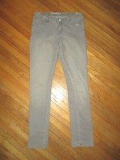 DENIZEN by LEVIS SKINNY JEANS Distressed Light Gray GIRLS SIZE 16 - 28 W x 29 L