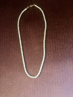 Crown Trifari Twisted Robe 18inch Necklace