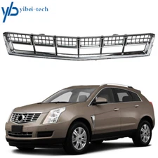 Front Bumper Lower Grille For 2013/2014/2015/2016 Cadillac SRX 3.6L Mesh Chrome