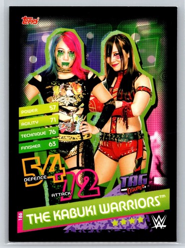 2020 Topps Slam Attax Reloaded #186 The Kabuki Warriors Wrestling Card - Picture 1 of 4