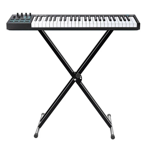 Adjustable Music Keyboard Stand Portable Piano Stool X-Shaped Bench Seat Set AU - Picture 4 of 21
