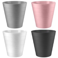 6L Plastic Bin Waste Paper Rubbish Basket Dustbin Kitchen Office Bathroom Round