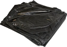 Dry Top 50066 Black Heavy Duty Industrial Polyethylene Tarp 6 W x 6 L ft.