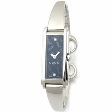 GUCCI G Line YA109505 Black Case Size 14mm Ladies Used Watch 21121