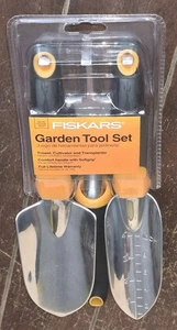 3pc Fiskars ERGO Garden Tool Set: Trowel/Cultivator/Transplanter #8449