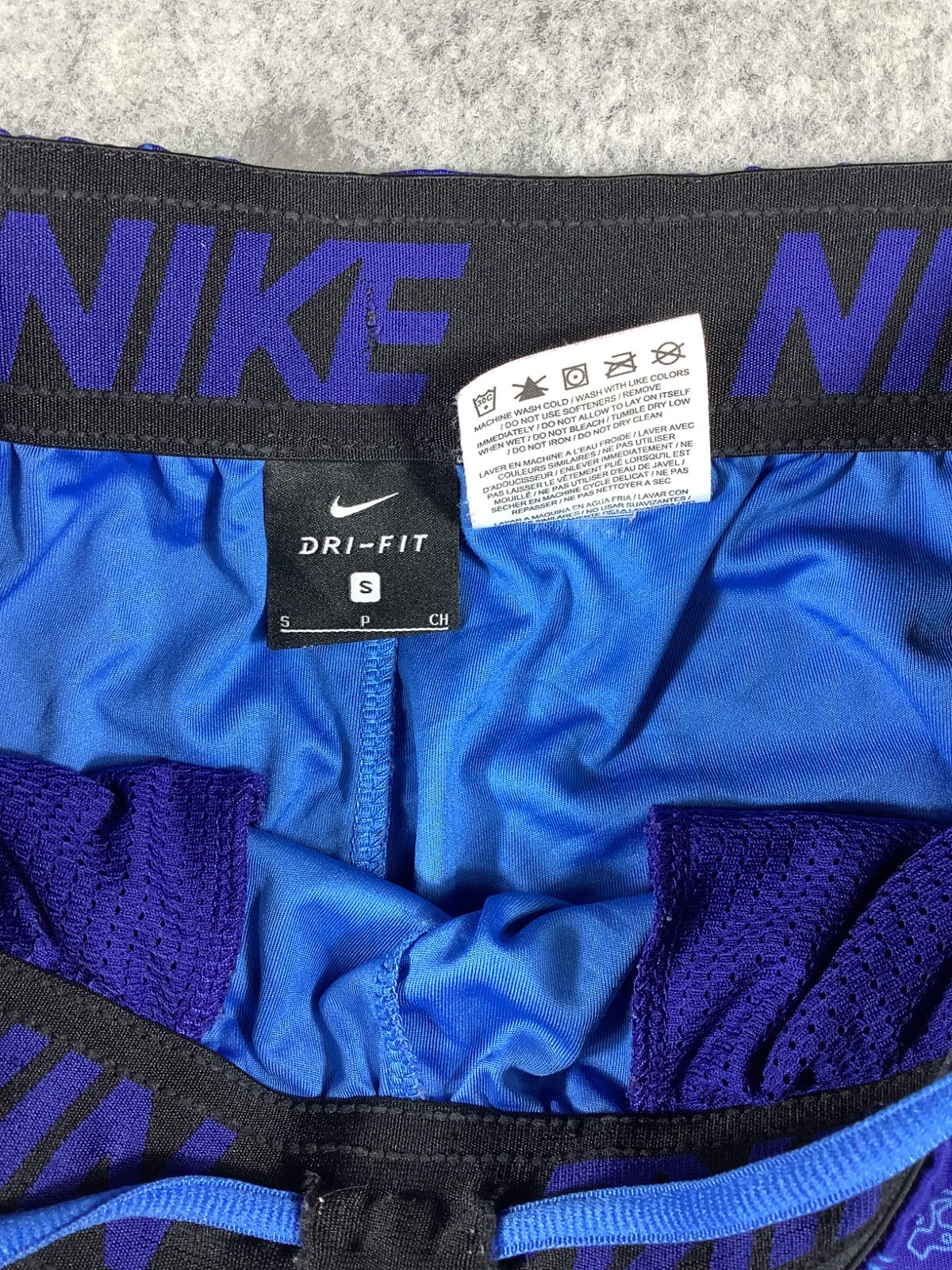 Nike Blue Dri-Fit Shorts Sports Gym Mens Small 517 image 2