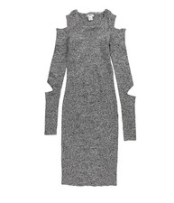 bar III Womens Cutout Sweater Bodycon Dress
