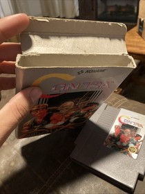 Konami Contra Nintendo NES Box, Game Case and Game Cartridge (No Manual) Beat Up