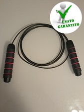 Corda per saltare Fitness/Pugilato Professionale- Regolabile 2,70m Manici Gomma 