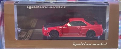 Ignition Model 1/64 Nismo R34 GT-R R-Tune Red Resin Diecast Neu Ungeöffnet