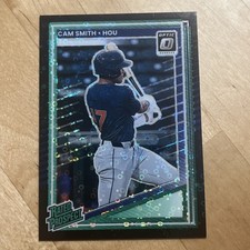 Cam Smith 2025 Donruss Optic #173 Black Disco/Velocity Prizm RC Astros
