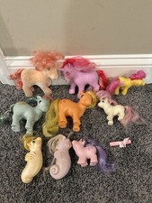 Vintage 1980s Hasbro Generation 1 G1 My Little Pony Lot   Set of 9