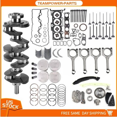 Engine Overhaul Rebuild Kit - Crankshaft Rods / Timing For Hyundai KIA G4KD 2.0L